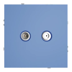 Изображение Розетка телевизионная встраиваемая VOLTUM S70 оконечная TV+SAT (деним)