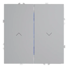 Изображение Выключатель встраиваемый VOLTUM S70 для жалюзи 10А (серый)